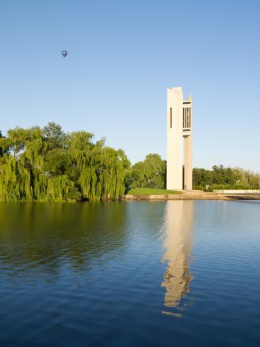 National Carillon tower beside Lake Burley Griffin