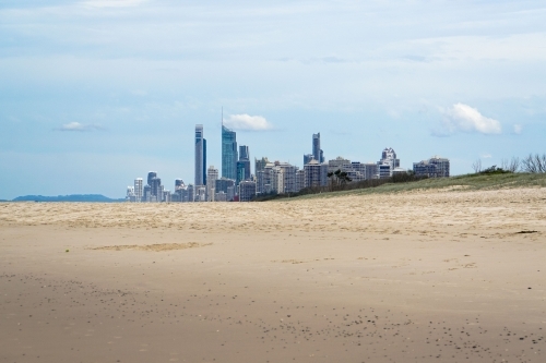 Surfers Paradise viewed from Southport Spit