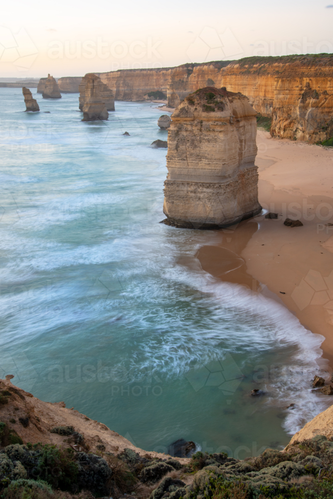 12 Apostles in vertical format - Australian Stock Image