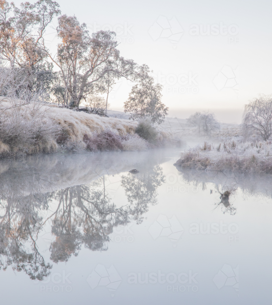 A winter scene in the country - Australian Stock Image