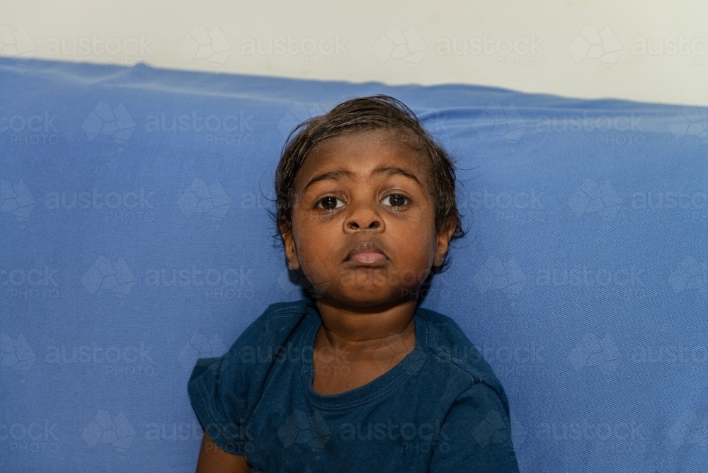 Aboriginal boy - Australian Stock Image