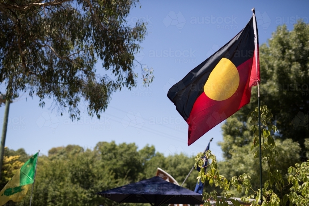 Aboriginal flag - Australian Stock Image