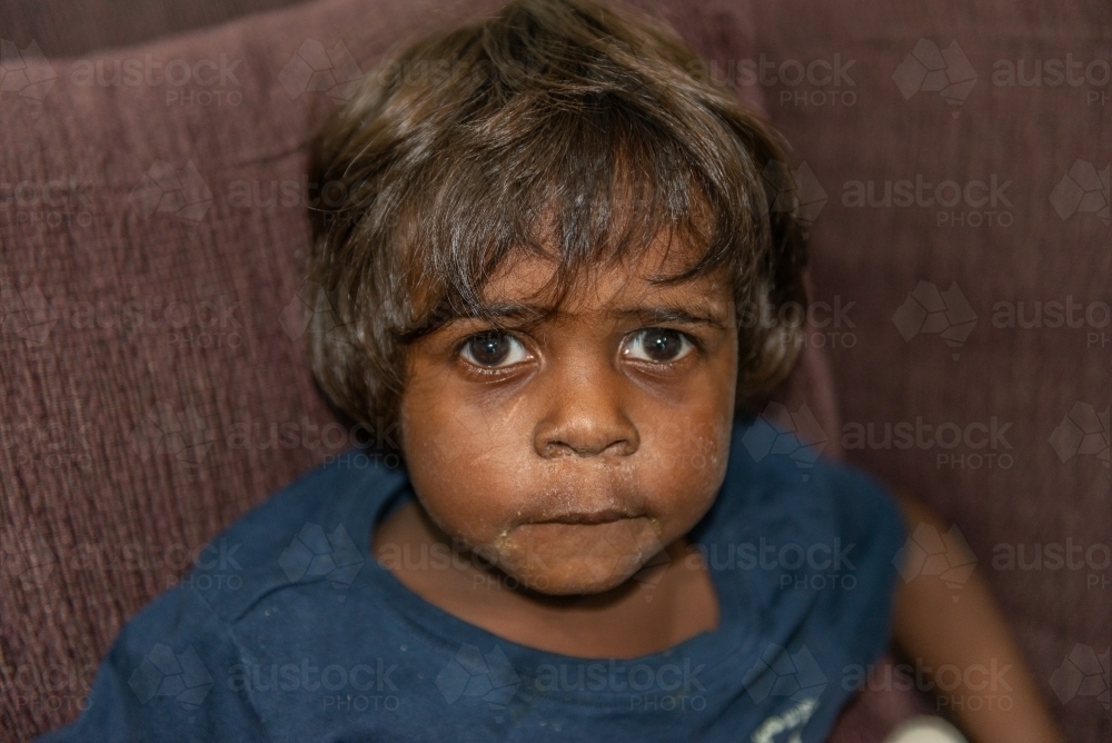 Aboriginal preschool child - Australian Stock Image