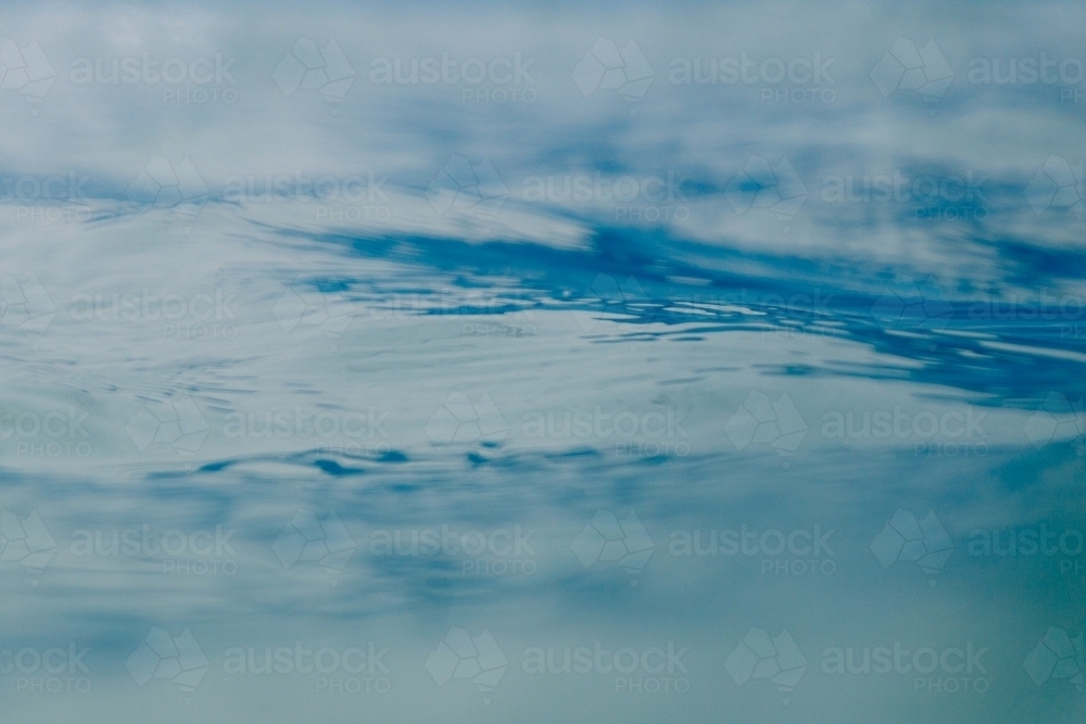 Abstract closeup shot of surface of water in ocean - Australian Stock Image