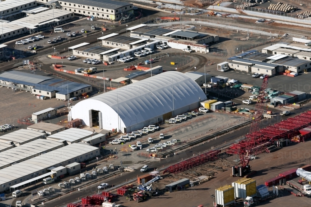 Aerial image of industrial plant - Australian Stock Image