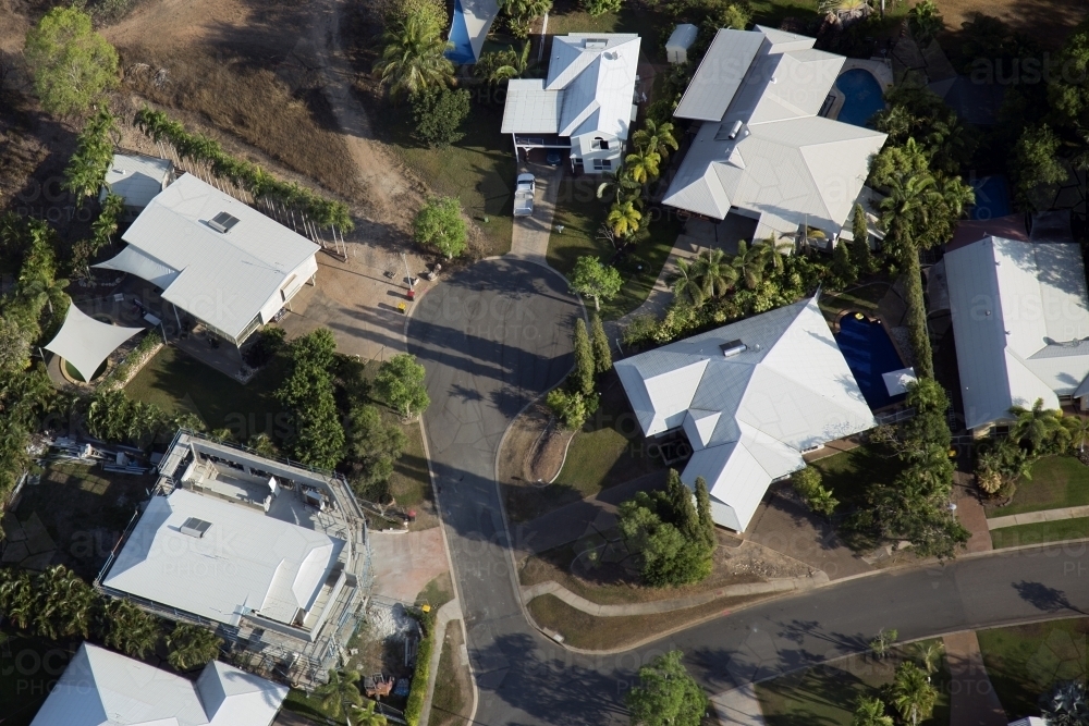 Aerial image of premium housing development - Australian Stock Image