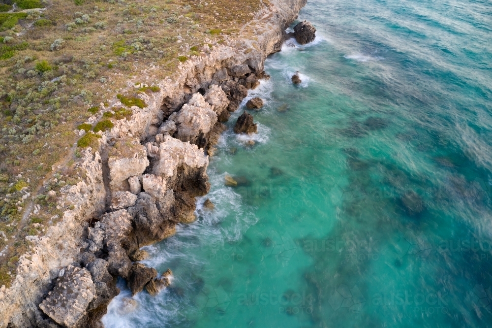 Aerial view of the Henderson Cliffs in Perth, Western Australia - Australian Stock Image