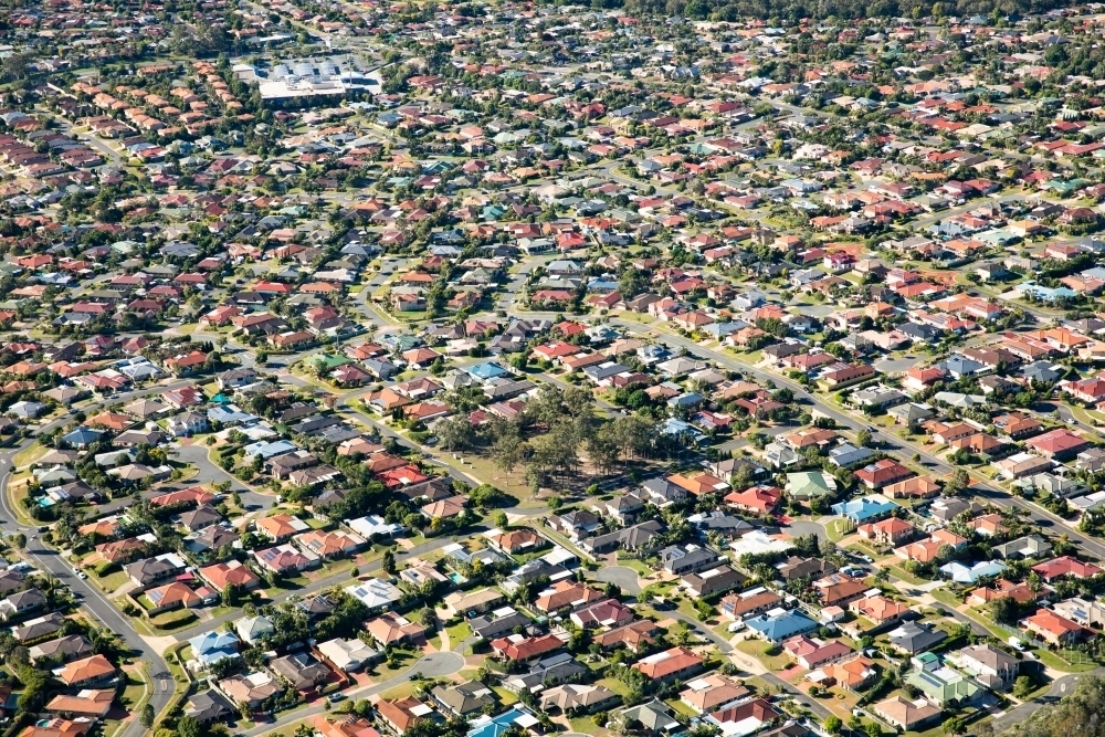 Aerial View Over Logan - Australian Stock Image