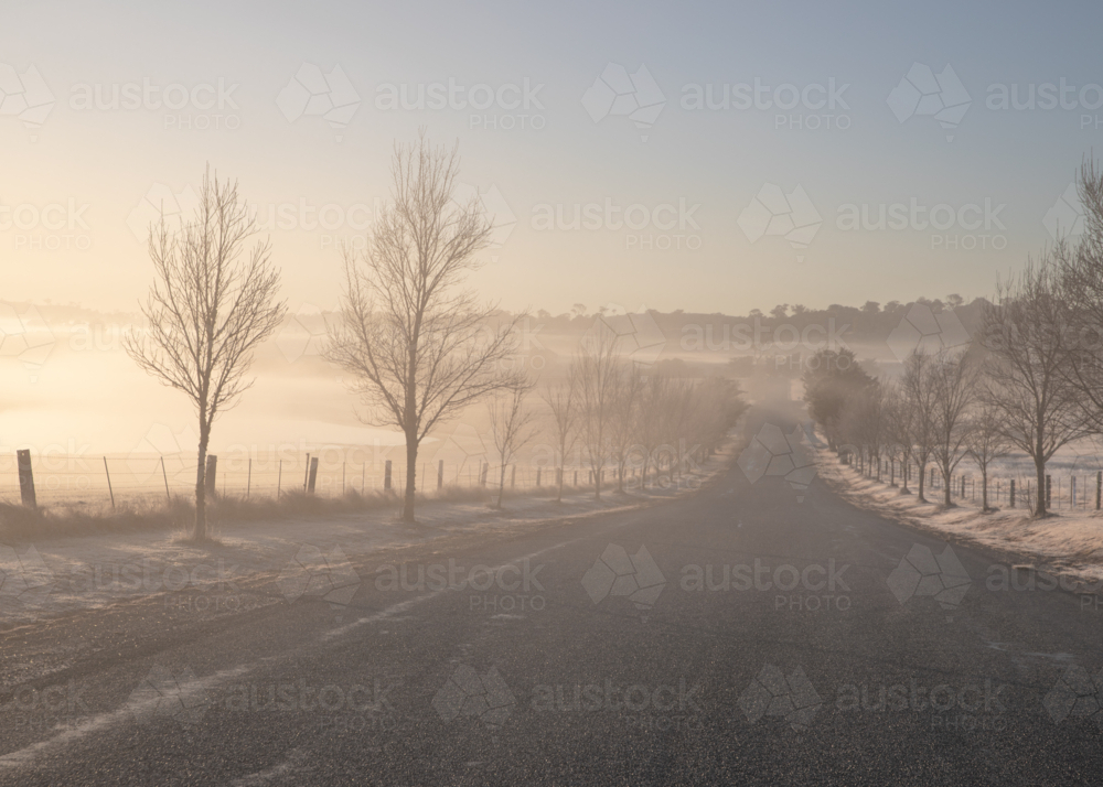 An early winter morning in country Australia - Australian Stock Image