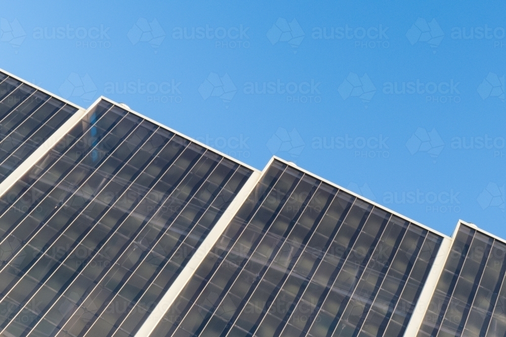 Angled Building Facade Detail - Australian Stock Image