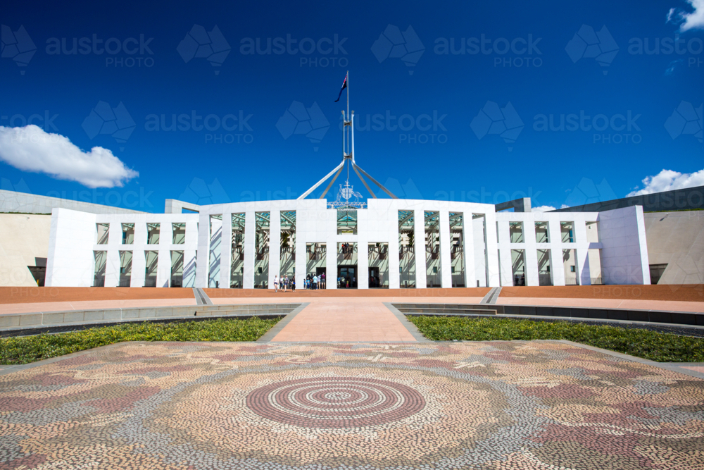 Image of architecture of the Parliament of Australia in Canberra ...
