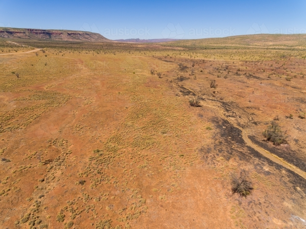 Arid outback landscape in the Kimberley - Australian Stock Image