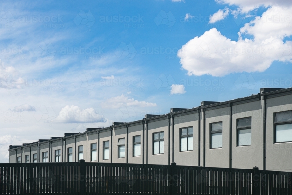 Australia real estate modern townhouses - Australian Stock Image