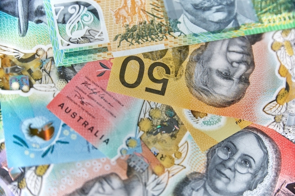 Australian cash - Australian Stock Image