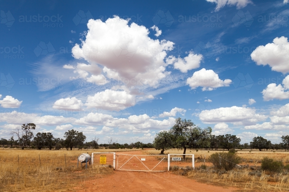 Australian outback landscape - Australian Stock Image