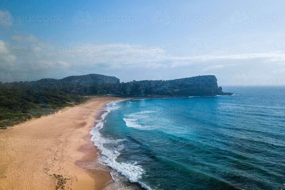 Avalon Beach and headland - Australian Stock Image