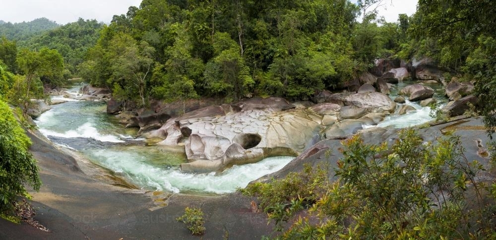 Babinda Creek - The Boulders - Australian Stock Image