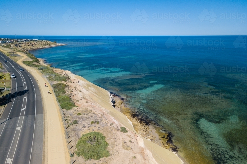 beach houses along the esplanade, Port Willunga, SA - Australian Stock Image