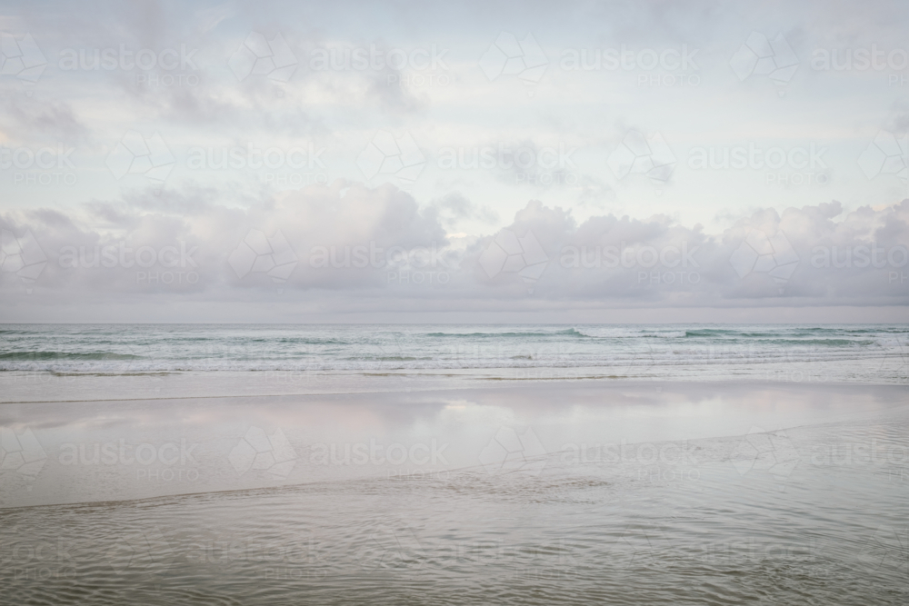 Beach on Stradbroke Island in Queensland Australia - Australian Stock Image