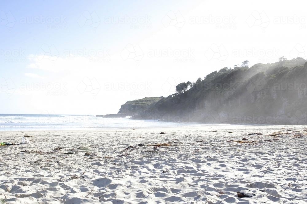 Beach scape in afternoon light - Australian Stock Image