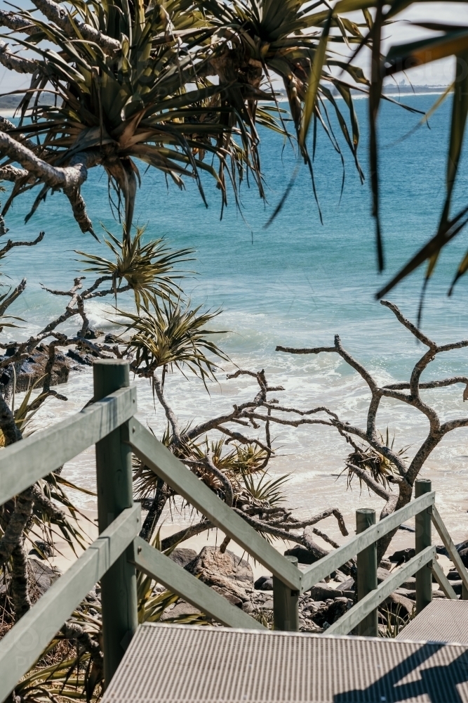 Beach steps - Australian Stock Image