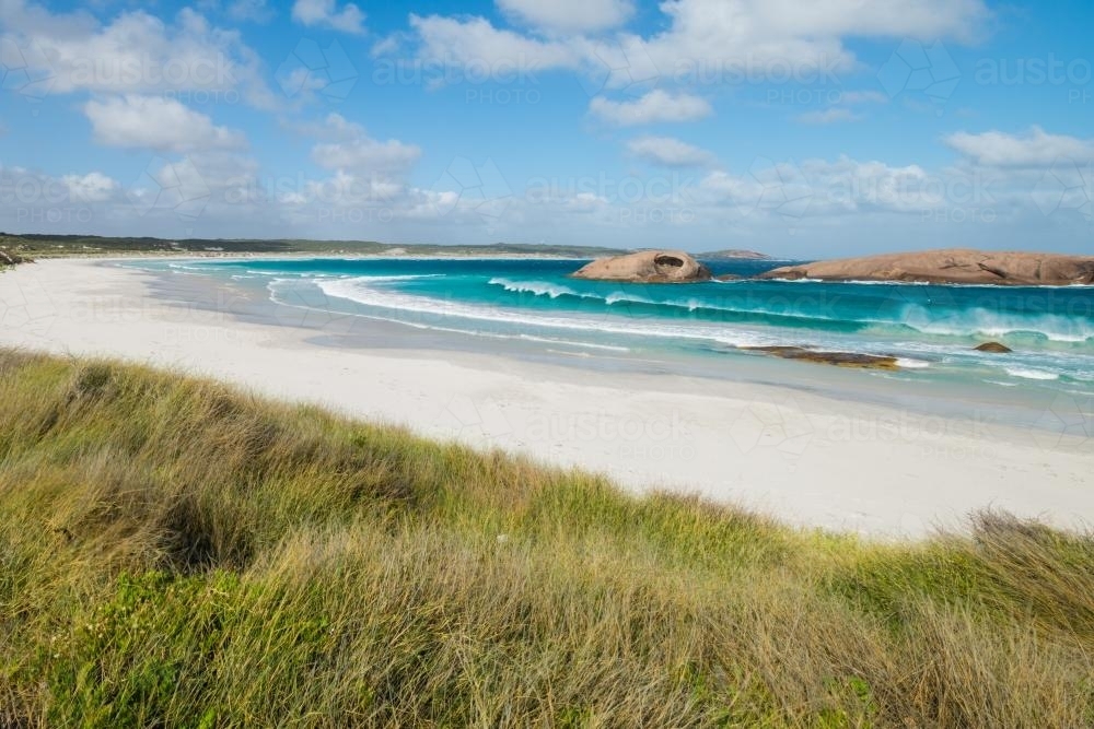 beach with clear blue water - Australian Stock Image