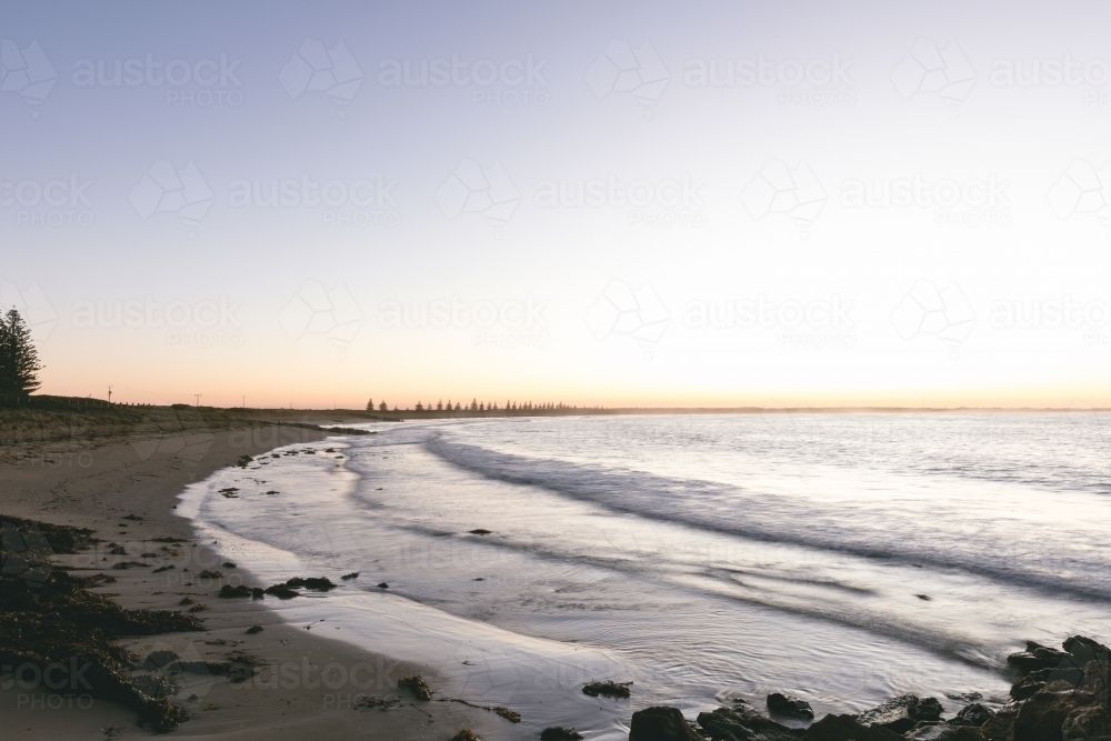 Beachport beach at Sunrise - Australian Stock Image