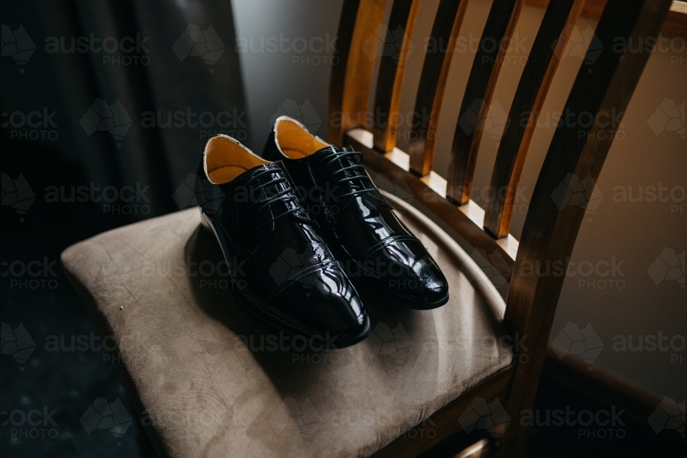 Black shoes - Australian Stock Image