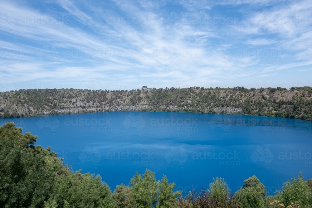 Blue Lake Mount Gambier, South Australia - Australian Stock Image