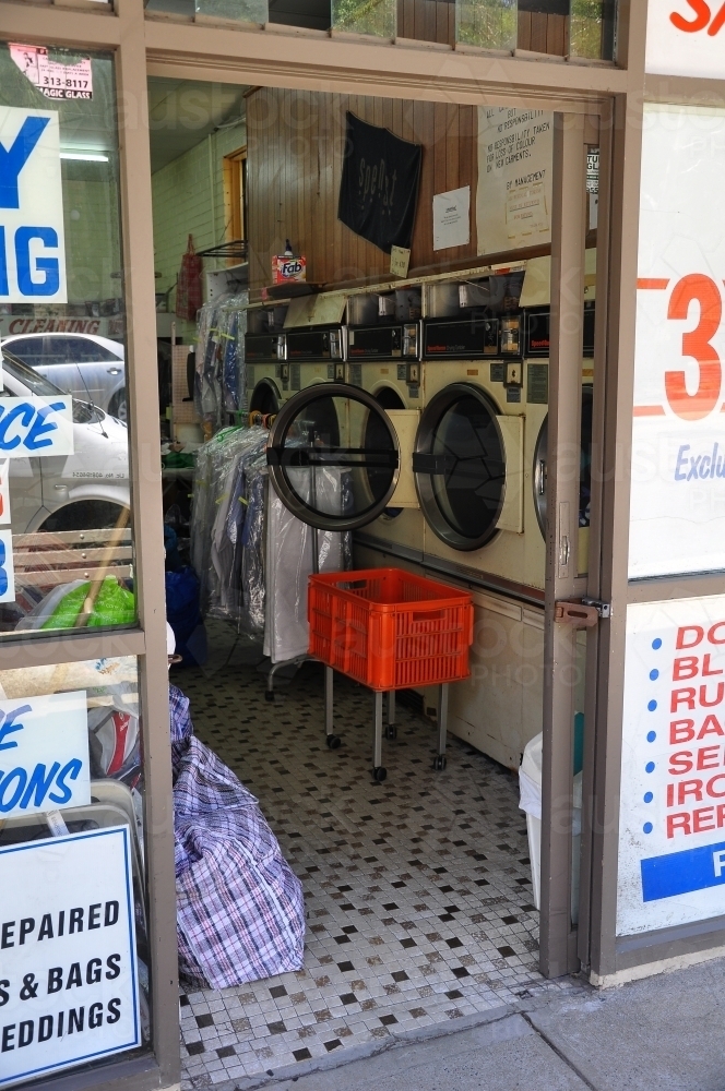 Bondi Laundromat - Australian Stock Image