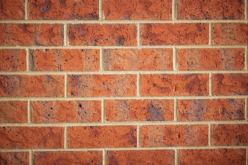 brick, wall, house, building, red, mortar, cement, structure, construction&#xA; - Australian Stock Image