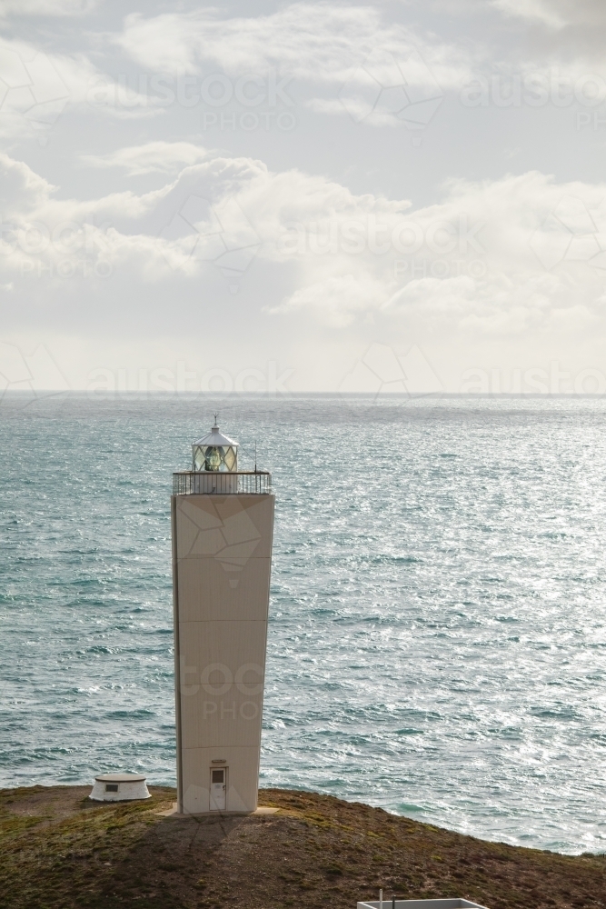 Cape Jervis Lighthouse on the Fleurieu Peninsula - Australian Stock Image