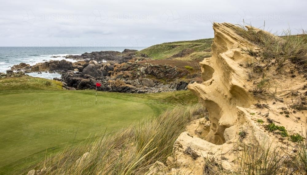 Cape Wickham golf course King Isalnd - Australian Stock Image