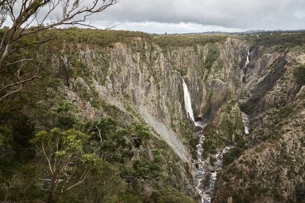 Catchment area and waterfall - Australian Stock Image