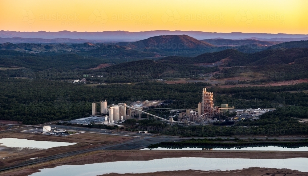 Cement manufacturing plant, Queensland, Yarwun, Gladstone Region, Queensland - Australian Stock Image