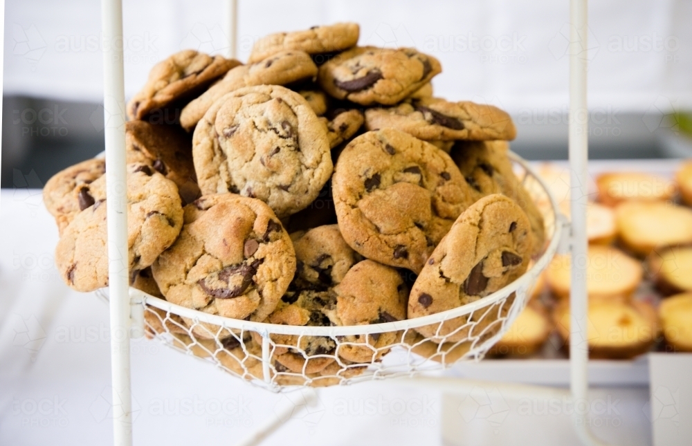 Choc chip cookies - Australian Stock Image