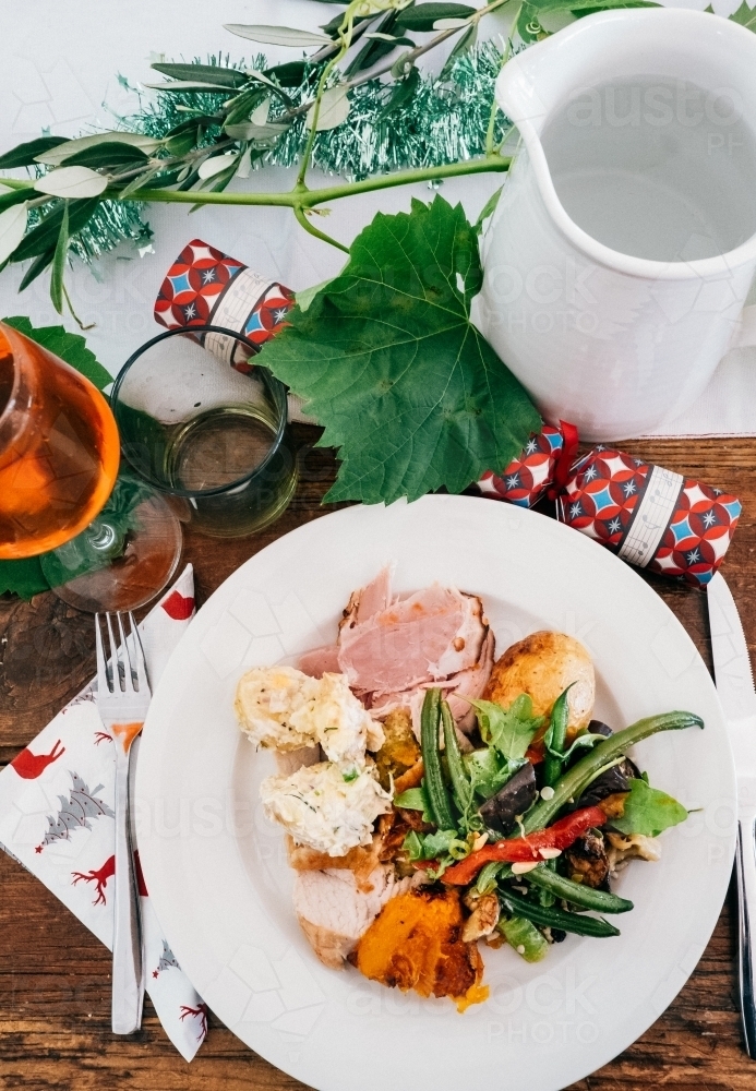 Christmas feast - Australian Stock Image