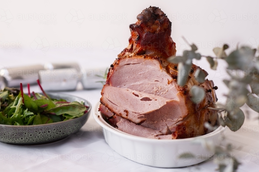 christmas ham - Australian Stock Image