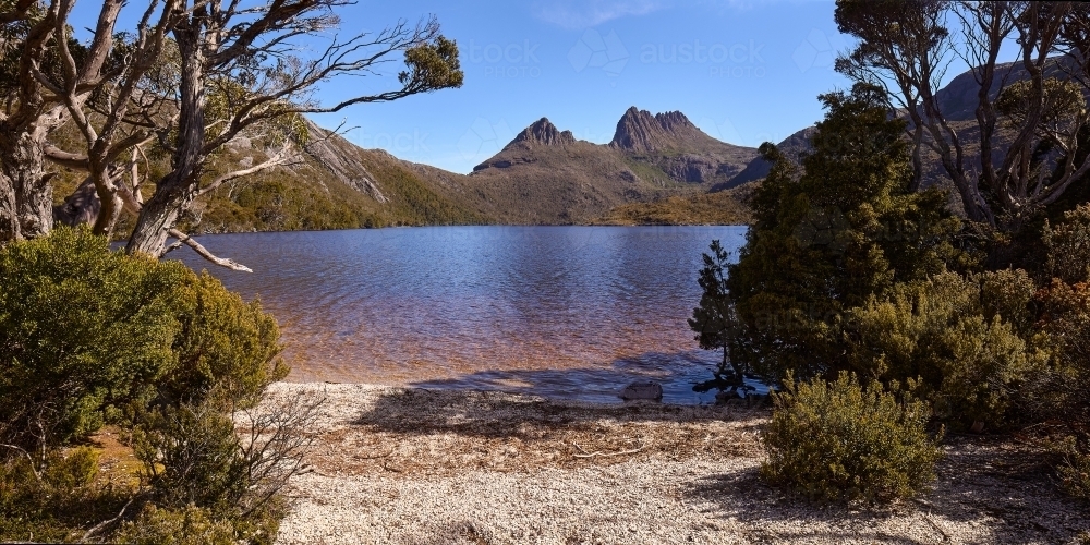 Clear Day at Cradle Mt. - Australian Stock Image