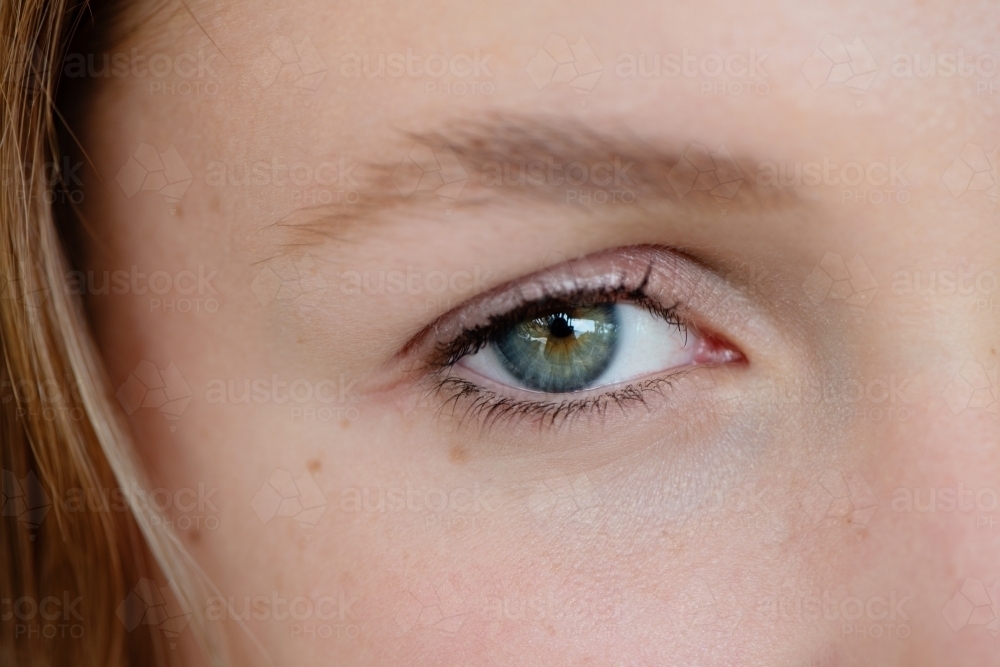 close up of woman's eye - Australian Stock Image
