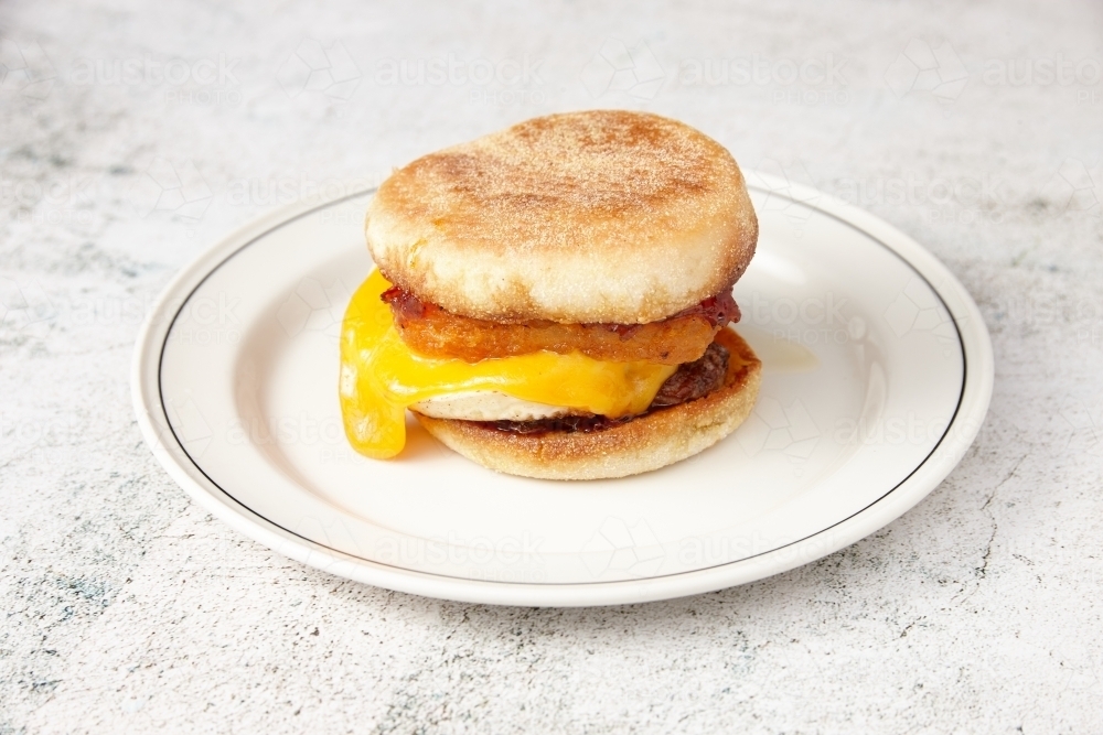 Close up shot of pancake egg - Australian Stock Image