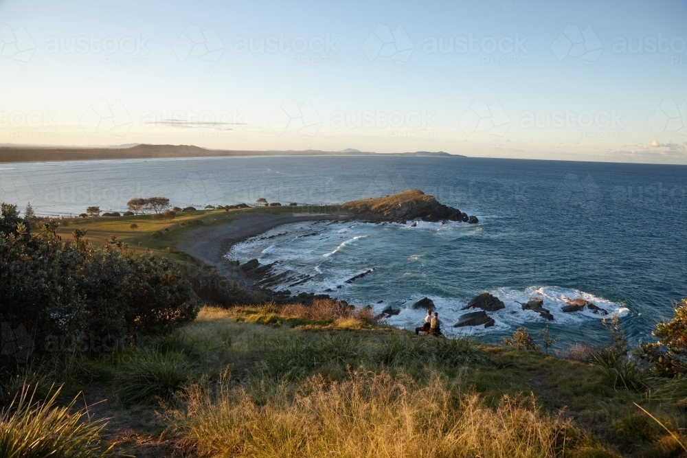 Coastal landscape on sunrise - Australian Stock Image