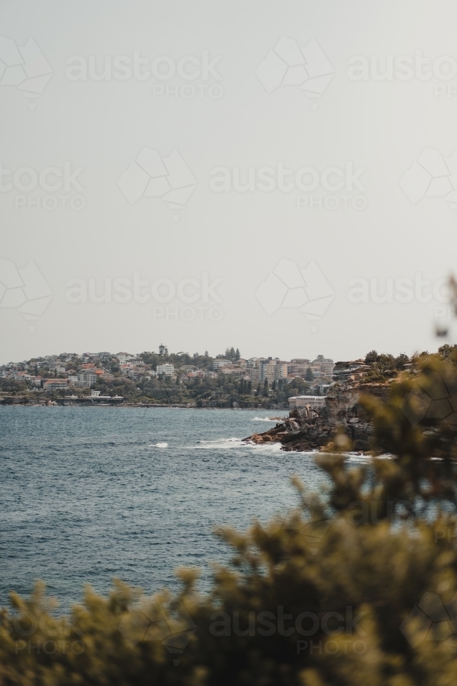 Coastal views of Coogee headland from the Bondi to Coogee Coastwalk. - Australian Stock Image