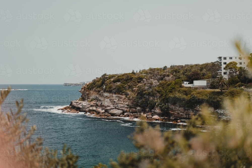 Coastal views of Coogee headland from the Bondi to Coogee Coastwalk. - Australian Stock Image