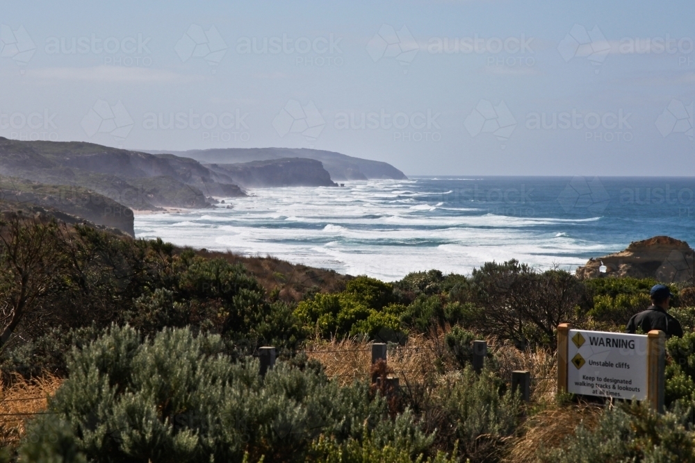 Coastline with waves - Australian Stock Image