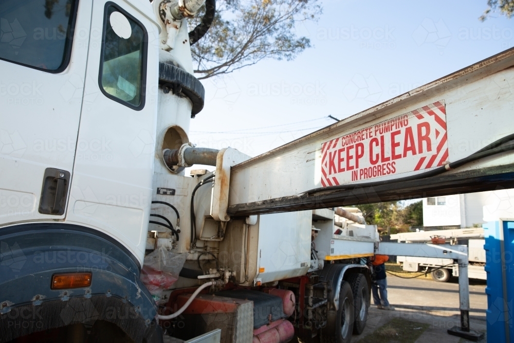 concrete pump vehicle - Australian Stock Image