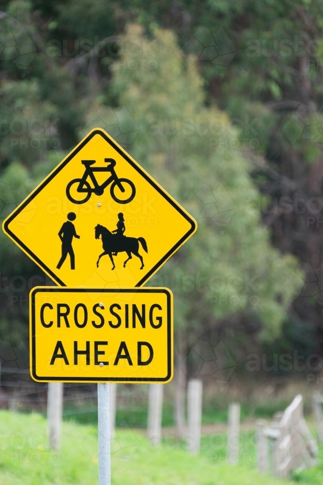 Country road sign - Australian Stock Image