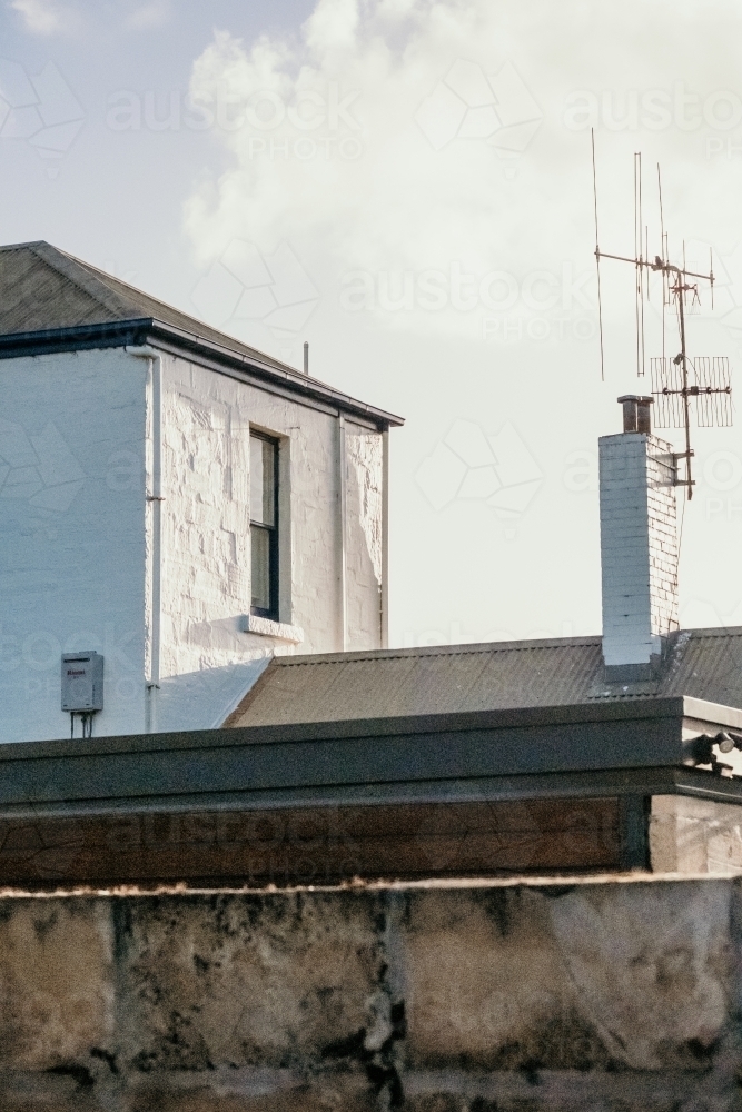 Country town roofscape - Australian Stock Image