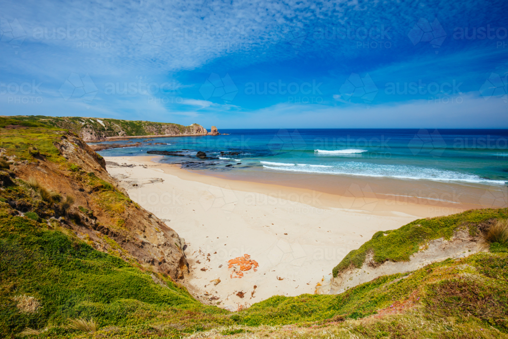 Cowrie Patch Beach on Phillip Island, Victoria, Australia - Australian Stock Image