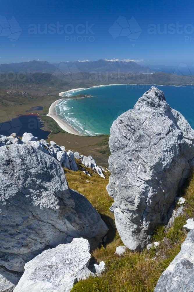 Cox Bight from New Harbour Range - Australian Stock Image